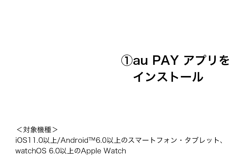 （１）au PAY アプリをインストール